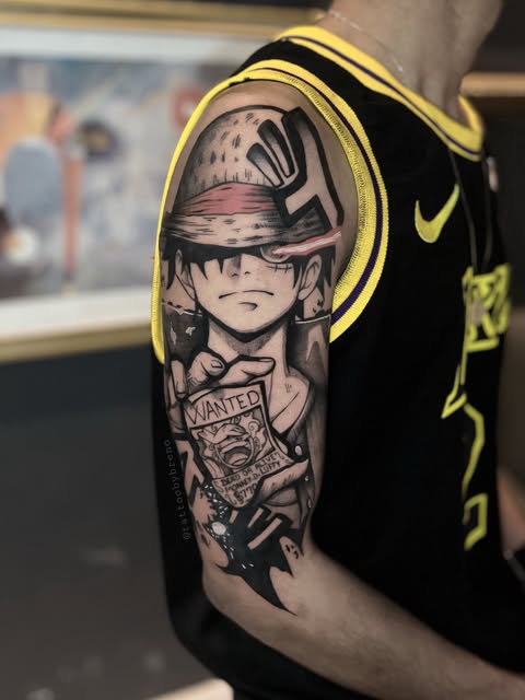 Tatuagem autoral do portfólio de Breno Elias